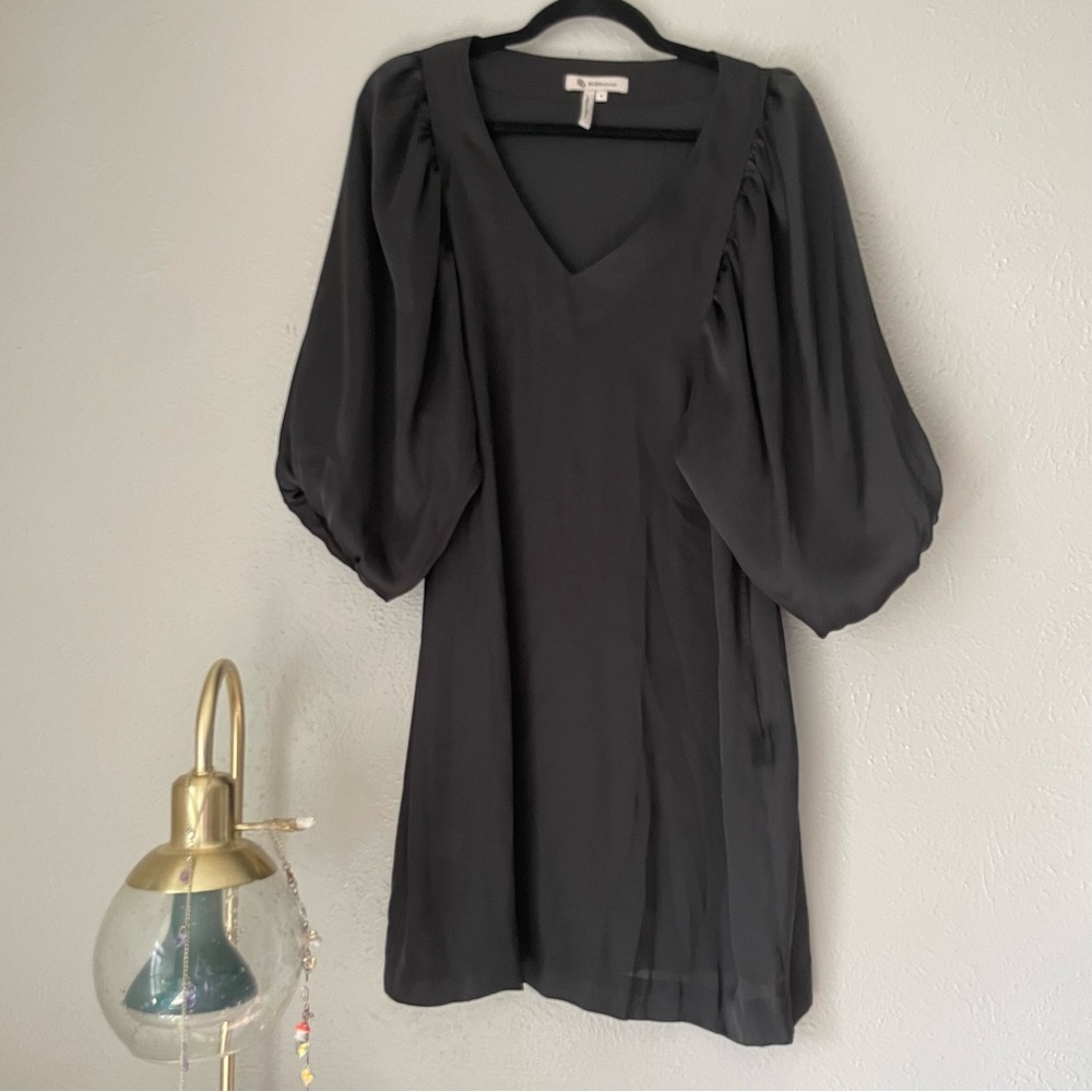 Black Crop Puff Sleeve Lightweight BCBGeneration Dress